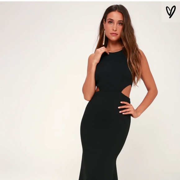 lulus black cutout dress